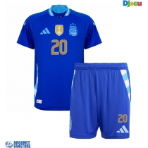 Argentina Alexis Mac Allister #20 Gostujuci Dres za djecu Copa America 2024 Kratak Rukav (+ Kratke hlače)